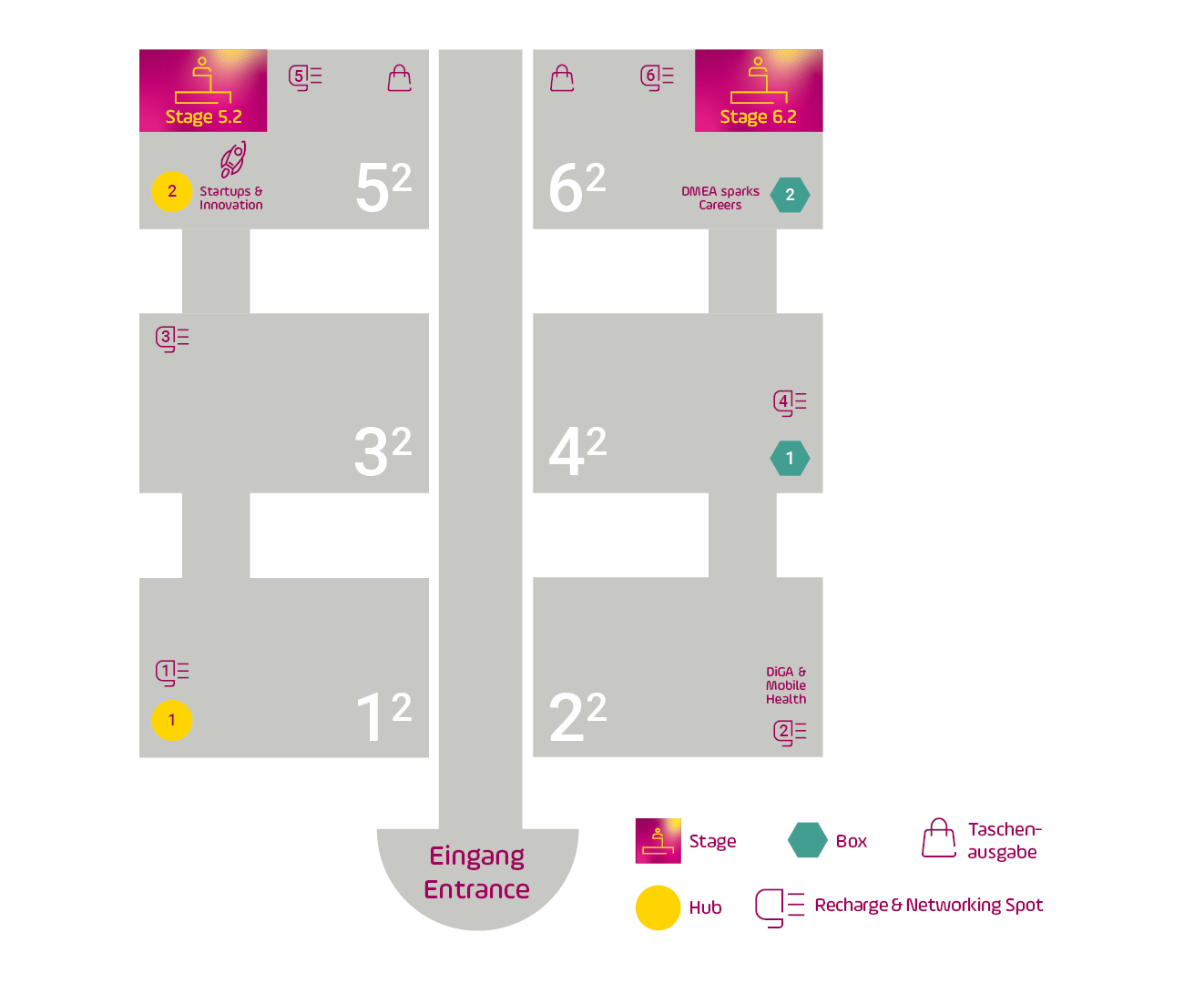 DMEA Hallenplan 2025